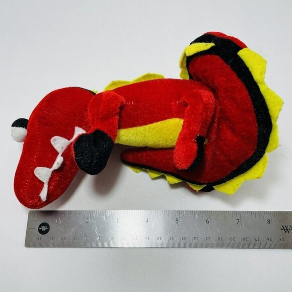 BJ Toy Red Dragon Plush 8” Chinese New Year Lunar Fire Asia Asian Animal Sitting - Picture 8 of 12